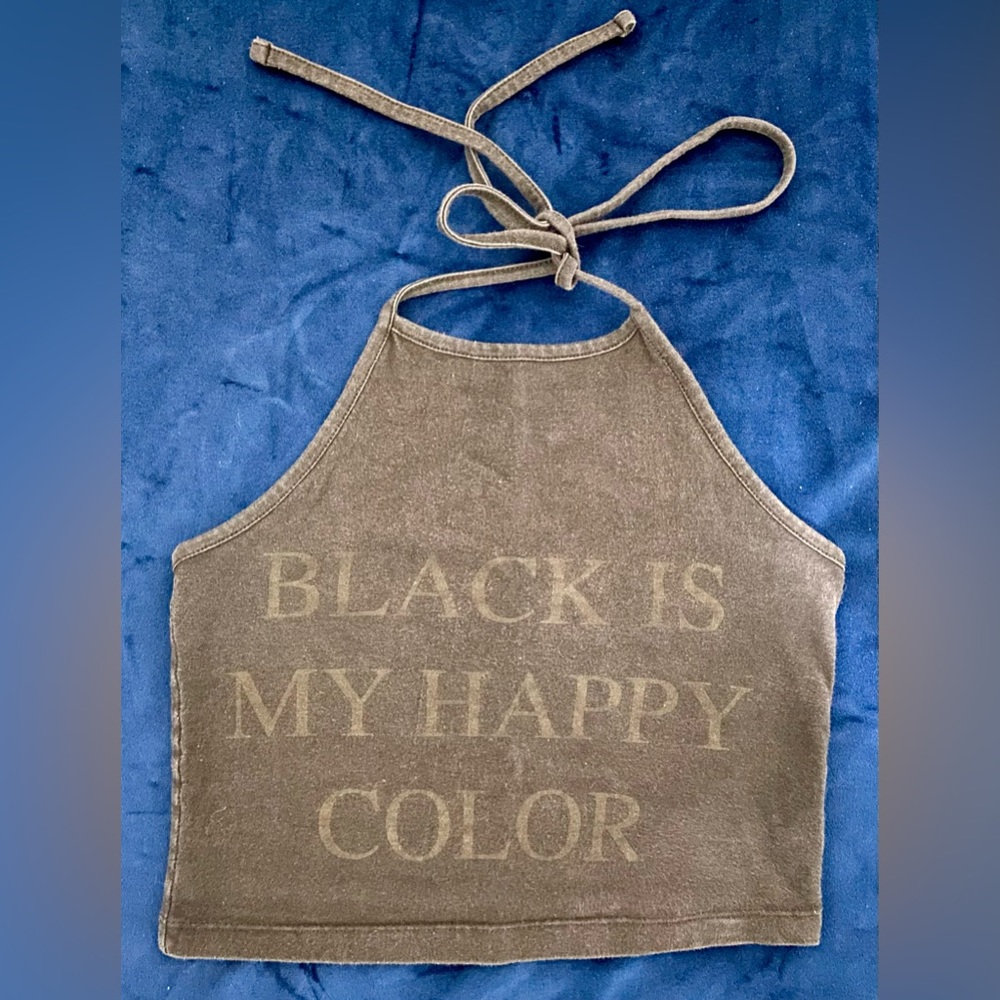 YK2 VEXY | Licou top Black Is My Happy Color